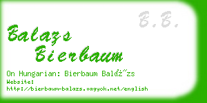 balazs bierbaum business card